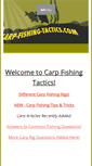 Mobile Screenshot of carp-fishing-tactics.com